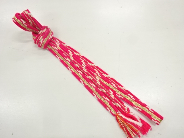 JAPANESE KIMONO / VINTAGE HAND-TIED OBIJIME CORD